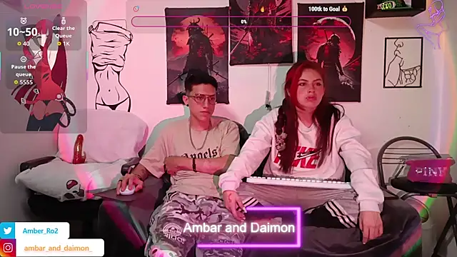 Ambar and daimon  online show from September 24, 6:31 am