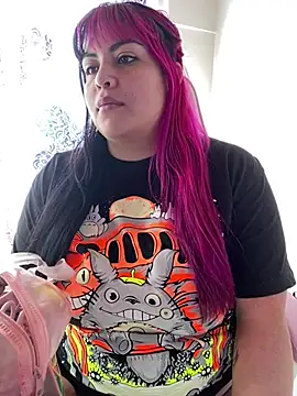 Snapshot of Pinky-Flower chatting on February 15, 7:50 pm Pinky-Flower online show from February 15, 7:50 pm