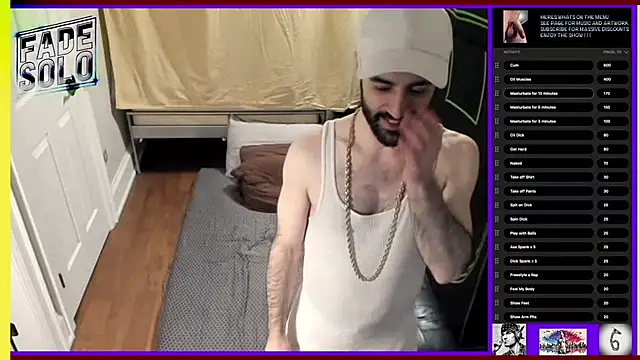 Snapshot of Faded-Solo chatting on March 10, 6:38 am Faded-Solo online show from March 10, 6:38 am