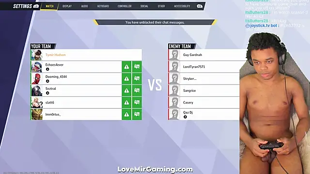 Snapshot of lovemirgaming chatting on September 29, 7:41 pm lovemirgaming online show from September 29, 7:41 pm