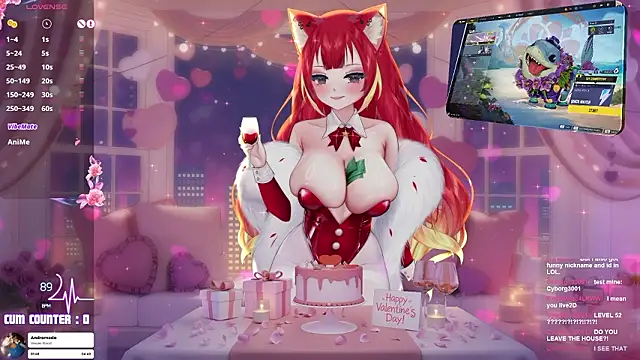 Snapshot of LewdKira_VT chatting on February 15, 7:02 pm LewdKira VT online show from February 15, 7:02 pm