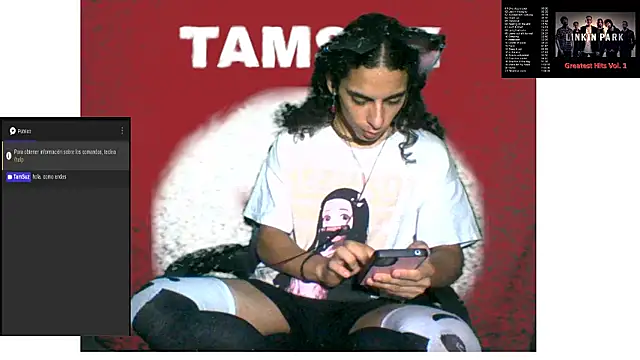 Snapshot of TamSuz chatting on February 3, 6:56 am TamSuz online show from February 3, 6:56 am