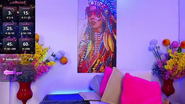 Snapshot of Eimy_Adamss chatting on February 22, 9:23 am Eimy Adamss online show from February 22, 9:23 am