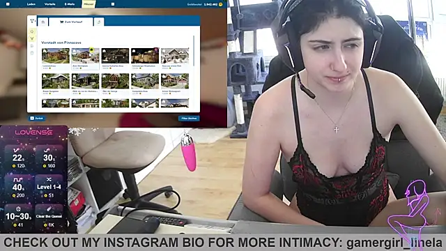 Snapshot of Gamergirl-Linela chatting on December 17, 1:05 pm Gamergirl-Linela online show from December 17, 1:05 pm