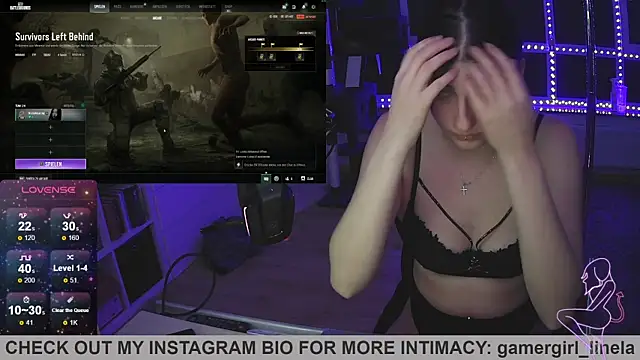 Snapshot of Gamergirl-Linela chatting on September 29, 1:56 am Gamergirl-Linela online show from September 29, 1:56 am