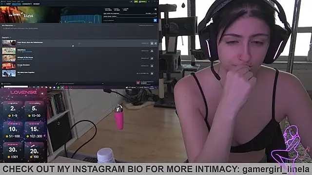 Snapshot of Gamergirl-Linela chatting on September 23, 2:46 pm Gamergirl-Linela online show from September 23, 2:46 pm