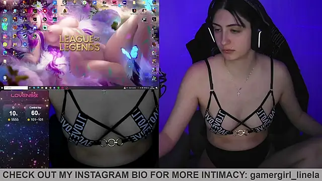 Snapshot of Gamergirl-Linela chatting on January 13, 12:04 am Gamergirl-Linela online show from January 13, 12:04 am