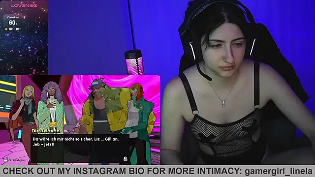 Snapshot of Gamergirl-Linela chatting on February 3, 6:02 pm Gamergirl-Linela online show from February 3, 6:02 pm