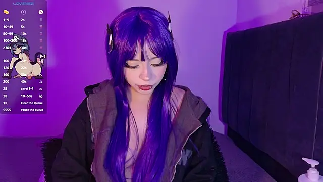 Snapshot of purplelilith3 chatting on July 20, 5:15 am purplelilith3 online show from July 20, 5:15 am