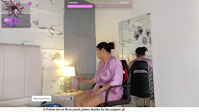 Snapshot of JanickBaker chatting on May 2, 5:07 pm JanickBaker online show from May 2, 5:07 pm