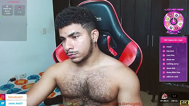 Javier Hot27 online show from April 2, 8:15 pm