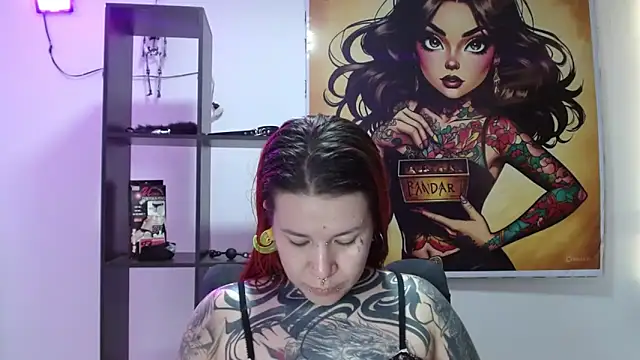Snapshot of Pandora_9666 chatting on July 1, 5:57 pm Pandora 9666 online show from July 1, 5:57 pm
