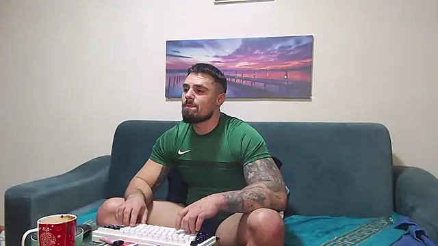 Tiberius hunk online show from January 13, 5:28 pm