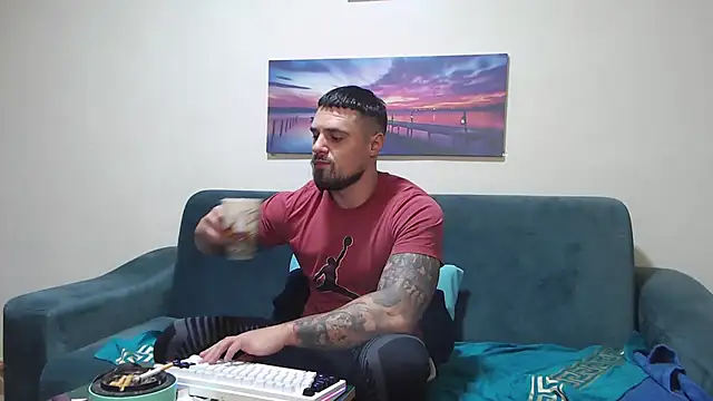 Tiberius hunk online show from January 10, 7:31 pm