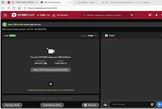 Latte1204 online show from October 18, 10:39 am