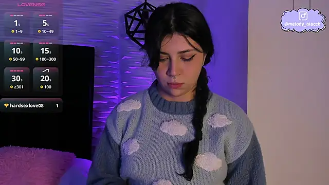 Snapshot of Melody_Black_ chatting on November 5, 8:23 pm Melody Black online show from November 5, 8:23 pm