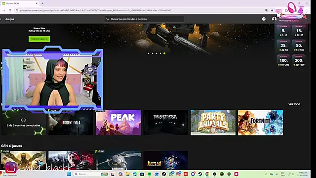 Luna blackk online show from April 12, 2:15 am