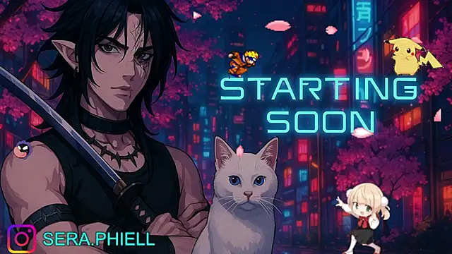 Snapshot of Seraphiell chatting on December 16, 1:10 am Seraphiell online show from December 16, 1:10 am