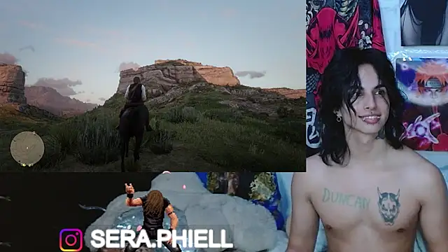 Snapshot of Seraphiell chatting on December 17, 1:32 am Seraphiell online show from December 17, 1:32 am