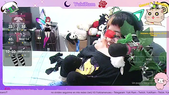 Snapshot of YukiRam chatting on September 10, 2:21 am YukiRam online show from September 10, 2:21 am