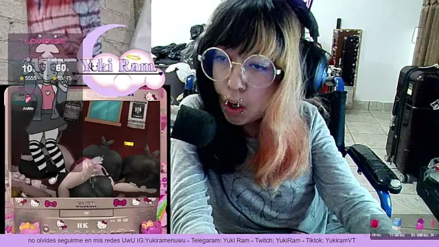 Snapshot of YukiRam chatting on February 25, 3:07 am YukiRam online show from February 25, 3:07 am