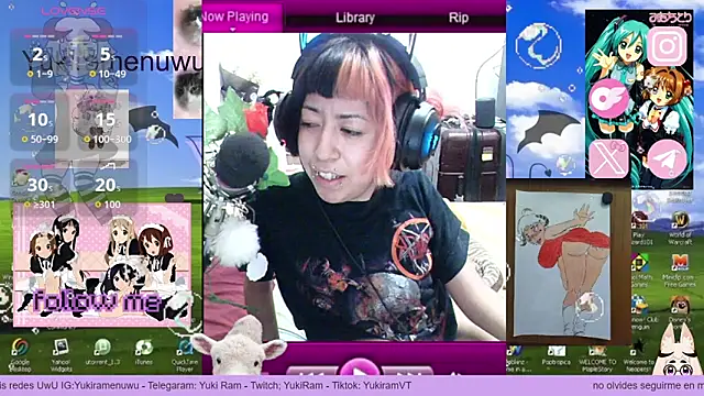 Snapshot of YukiRam chatting on December 19, 2:37 am YukiRam online show from December 19, 2:37 am