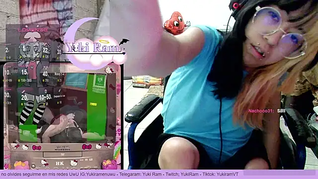 Snapshot of YukiRam chatting on March 4, 3:36 am YukiRam online show from March 4, 3:36 am