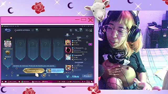 Snapshot of YukiRam chatting on October 13, 3:19 am YukiRam online show from October 13, 3:19 am