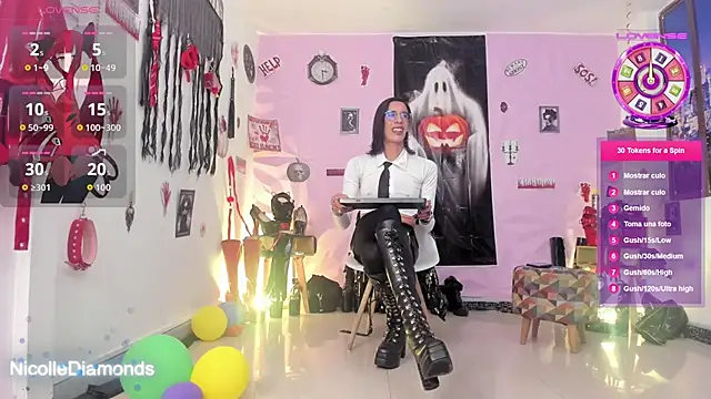 NicolleDiamonds cg online show from October 27, 1:23 pm