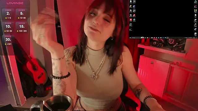 Snapshot of Melante chatting on February 19, 3:36 am Melante online show from February 19, 3:36 am