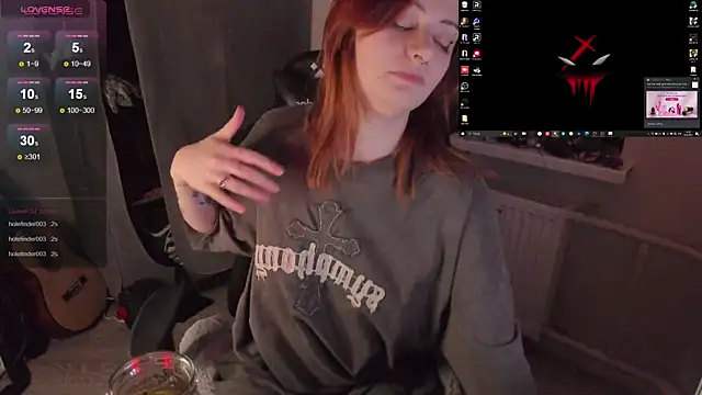 Snapshot of Melante chatting on October 20, 6:52 pm Melante online show from October 20, 6:52 pm