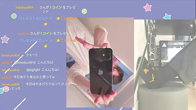 Snapshot of marumaru_00 chatting on October 9, 4:57 am marumaru 00 online show from October 9, 4:57 am
