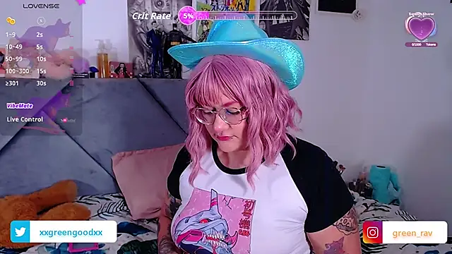 XxGreenGoodxX online show from October 15, 7:44 pm
