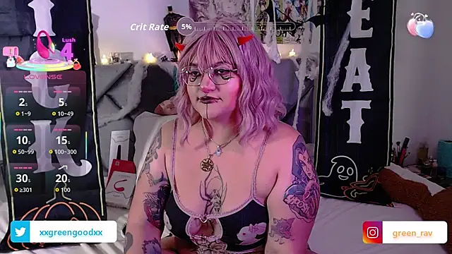 Snapshot of XxGreenGoodxX chatting on October 28, 9:58 pm XxGreenGoodxX online show from October 28, 9:58 pm