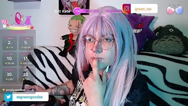 Snapshot of XxGreenGoodxX chatting on November 15, 11:31 pm XxGreenGoodxX online show from November 15, 11:31 pm