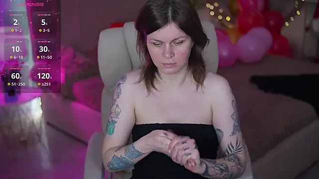 Snapshot of TinaMelt chatting on February 15, 7:35 pm TinaMelt online show from February 15, 7:35 pm