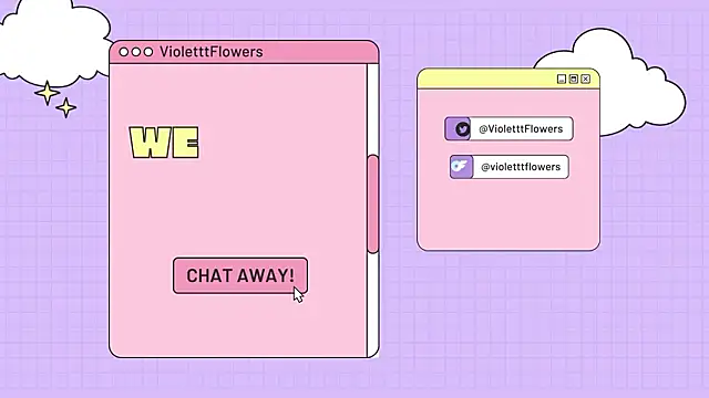 violetttflowers online show from March 6, 7:09 pm