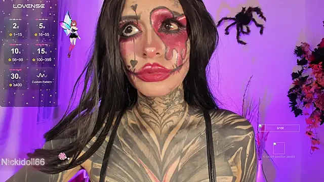 Snapshot of Nickidoll66- chatting on October 31, 5:26 am Nickidoll66- online show from October 31, 5:26 am