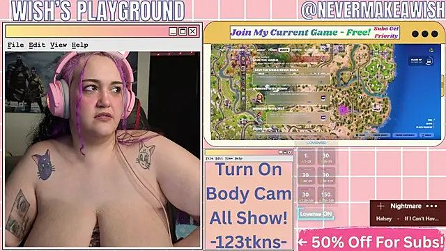 nevermakeawish online show from April 18, 11:23 am