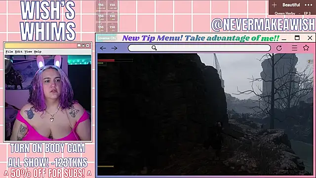 Snapshot of nevermakeawish chatting on July 2, 5:13 am nevermakeawish online show from July 2, 5:13 am