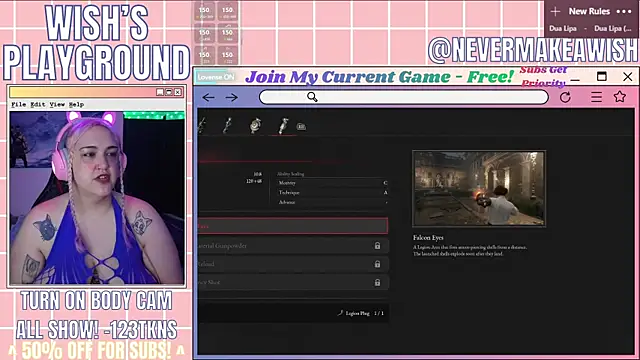 nevermakeawish online show from April 10, 5:47 am