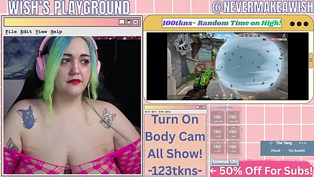 Snapshot of nevermakeawish chatting on February 19, 5:26 am nevermakeawish online show from February 19, 5:26 am