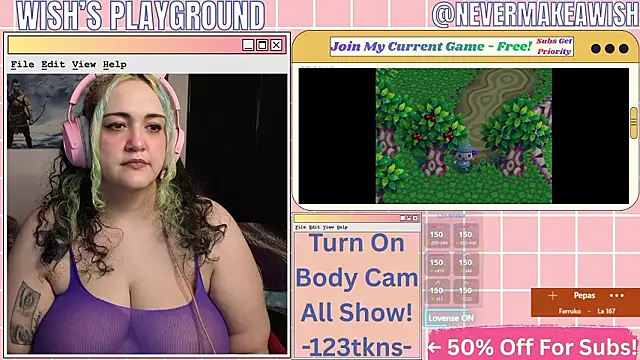 nevermakeawish online show from March 14, 10:21 am