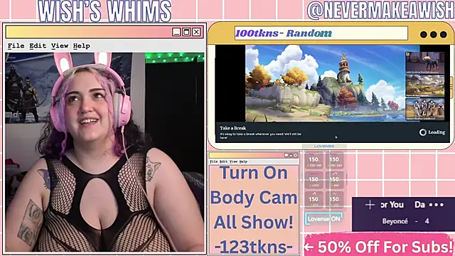 nevermakeawish online show from May 19, 9:27 am