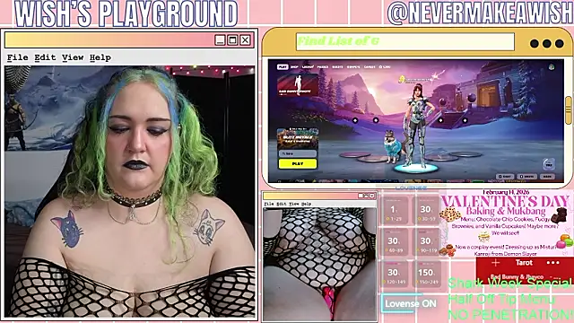 Snapshot of nevermakeawish chatting on February 11, 4:40 pm nevermakeawish online show from February 11, 4:40 pm