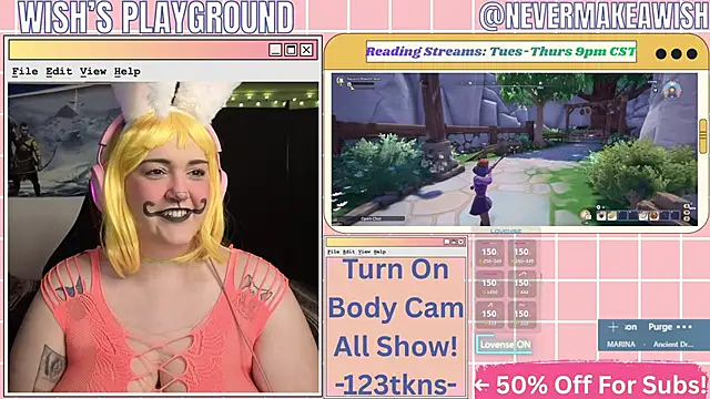 nevermakeawish online show from March 24, 9:31 am