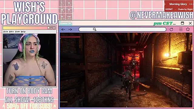 Snapshot of nevermakeawish chatting on February 28, 5:07 am nevermakeawish online show from February 28, 5:07 am