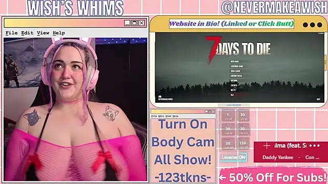 nevermakeawish online show from May 28, 9:49 am
