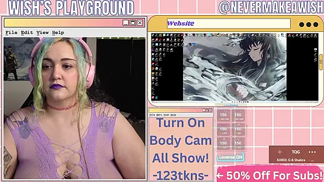 nevermakeawish online show from March 15, 9:38 am