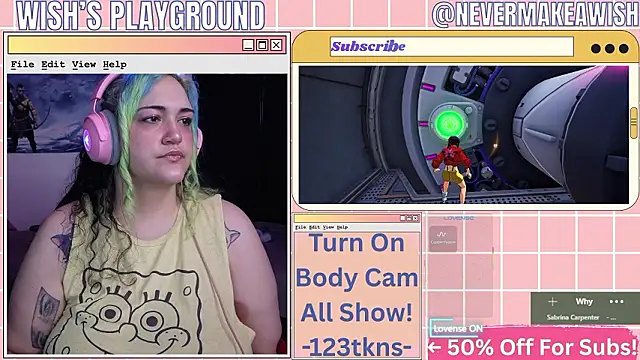 Snapshot of nevermakeawish chatting on February 26, 4:51 pm nevermakeawish online show from February 26, 4:51 pm